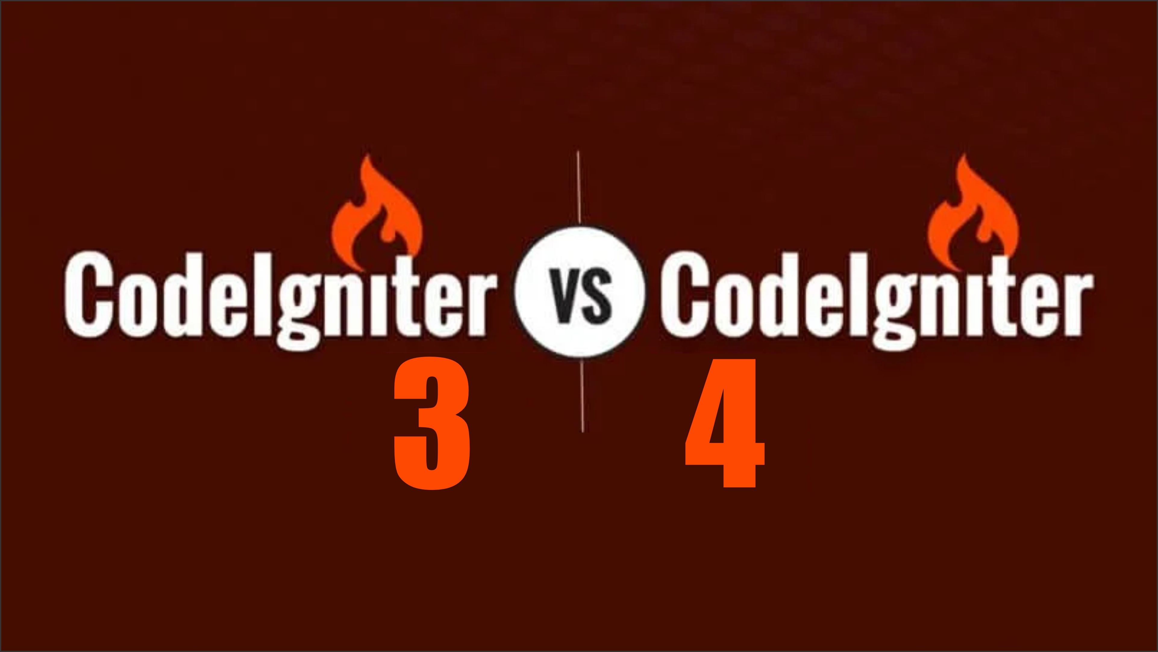 Difference Between CodeIgniter 3 and CodeIgniter 4